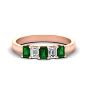 1-carat-Five-stone-emerald-cut-emerald-anniversary-band-in-rose-gold-fdwb8008emgemgrsleep-1.00ct-nl-rg